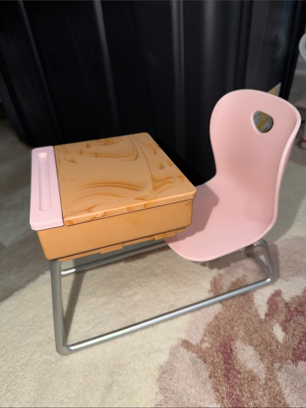 Our Generation Doll Brown and Pink Study Desk & Chair Set